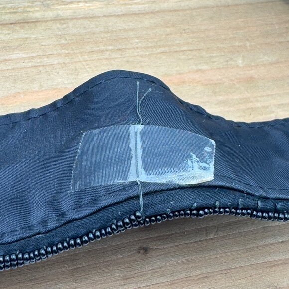 La Regale Fabric Beaded Black Gold Silver 2.25” WIDE Belt SZ S Hook Loop vintage - Picture 9 of 14